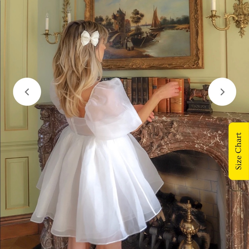 Selkie Ivory Puff Dress